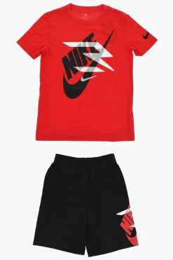 3 BRAND Set T-Shirt Girocollo e Shorts con Logo Stampato>Nike KIDS Best