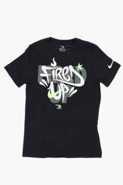 3 BRAND T-shirt Girocollo FIRED UP in Cotone con Stampa Graffiti Frontale>Nike KIDS Best