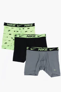 3 Paia di Boxer con Banda In Vita Logata>Nike New