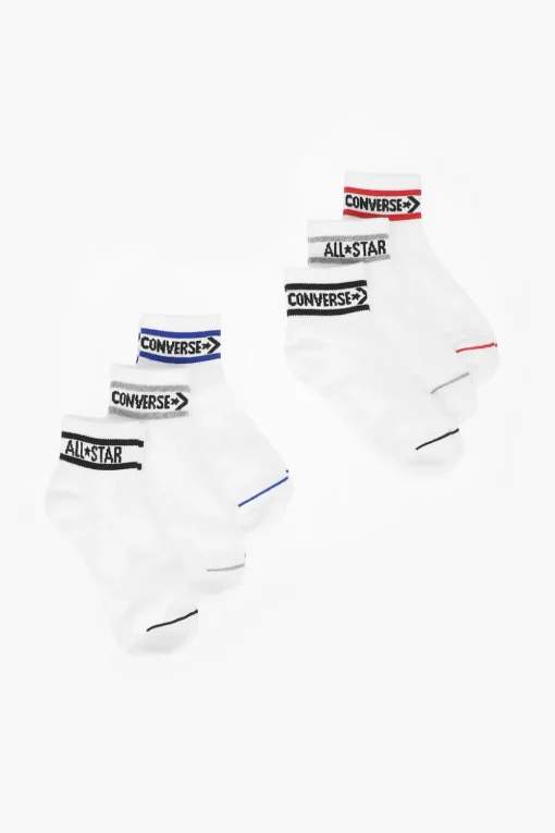 Sale 6 Paia di Calzini WORDMARK con logo a Contrasto Bambino Abbigliamento