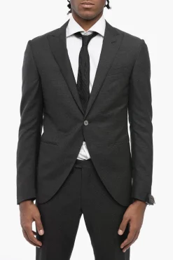 Abito 1 Bottone CERIM ACADEMY a Pois Svizzero uno Spacco E Revers a Lancia>Corneliani Discount