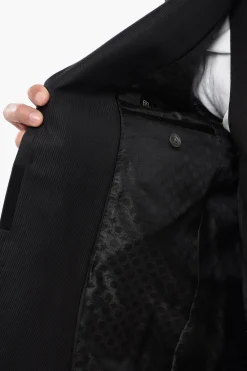 Fashion Abito 3 Pezzi A Righe Con Bordi In Satin Uomo Completi