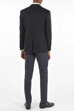 Outlet Abito 3 Pezzi CERIM.ACADEMY In Lana Vergine con Pantaloni a Righe Uomo Completi