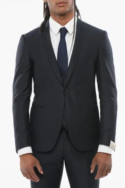 Best Abito 3 Pezzi CERIMONIA ACADEMY con Rever a Scialle Uomo Completi