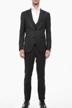 Best Abito 3 Pezzi CERIMONIA ACADEMY con Dettagli in Satin Uomo Completi