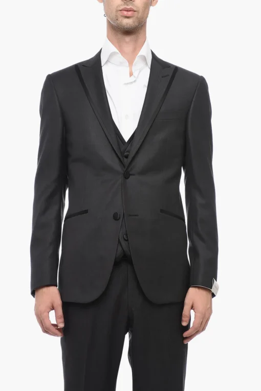 Best Abito 3 Pezzi CERIMONIA ACADEMY con Dettagli in Satin Uomo Completi