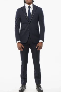 Abito 3 Pezzi CERIMONIA ACADEMY con Dettagli in Satin>Corneliani Discount