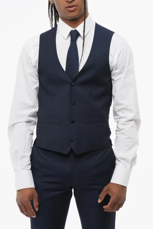 Abito 3 Pezzi CERIMONIA ACADEMY con Rever a Scialle>Corneliani Clearance