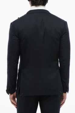 Abito 3 Pezzi CERIMONIA ACADEMY in Seta con Dettagli in Satin></noscript>Corneliani Sale
