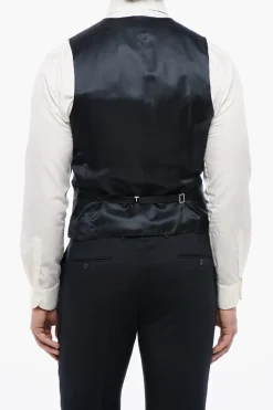 Abito 3 Pezzi CERIMONIA ACADEMY in Seta con Dettagli in Satin></noscript>Corneliani Sale
