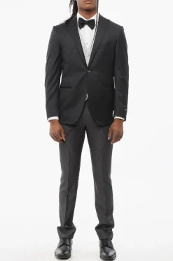 Abito 3 Pezzi CERIMONIA LEADER con Pantaloni Gessati>Corneliani Sale