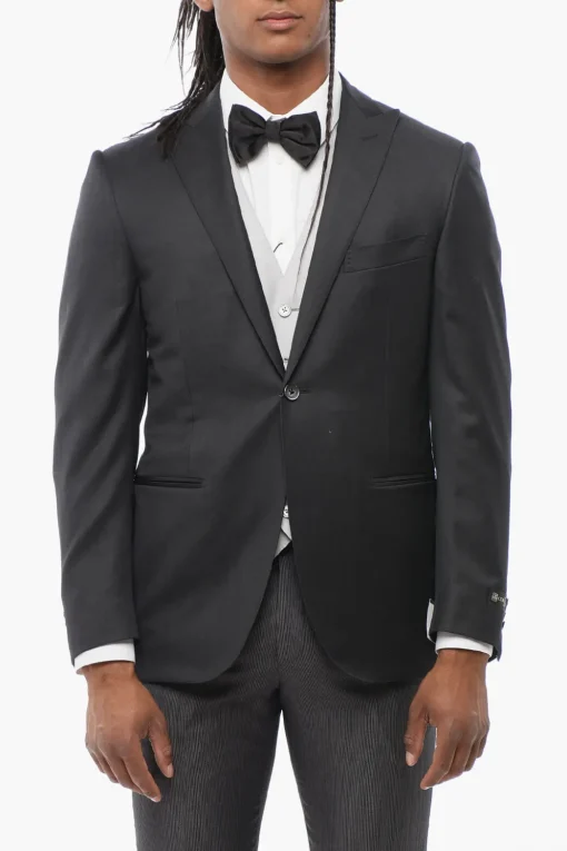 Abito 3 Pezzi CERIMONIA LEADER con Pantaloni Gessati>Corneliani Sale