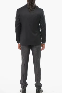 Abito 3 Pezzi CERIMONIA LEADER con Pantaloni Gessati></noscript>Corneliani Sale