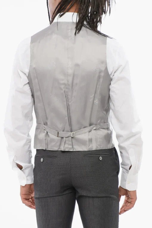 Abito 3 Pezzi CERIMONIA LEADER con Pantaloni Gessati>Corneliani Sale