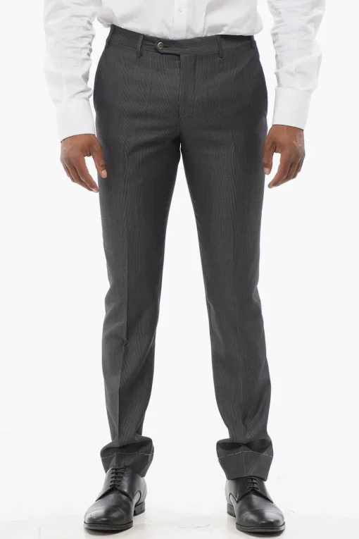 Abito 3 Pezzi CERIMONIA LEADER con Pantaloni Gessati>Corneliani Sale