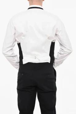 Discount Abito 3 Pezzi Monopetto Gessato Con Tasche Ad Aletta Uomo Completi