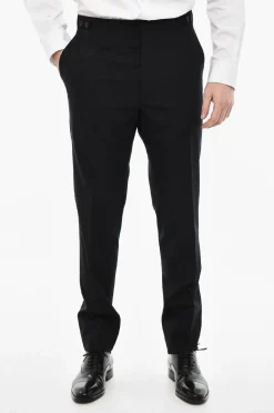 Discount Abito 3 Pezzi Monopetto Gessato Con Tasche Ad Aletta Uomo Completi