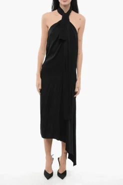 Abito Asimmetrico con Collo Halter>Givenchy New