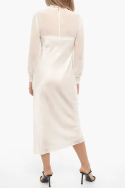 Outlet Abito BAILEY In Satin Con Finiture in Pizzo Donna Vestiti