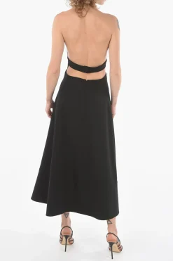 Outlet Abito Bare Back in Lana con Dettaglio Cut-out Donna Vestiti