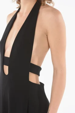Outlet Abito Bare Back in Lana con Dettaglio Cut-out Donna Vestiti