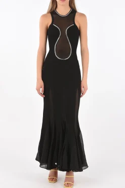 Hot Abito CRYSTAL con Dettagli Trasparenti Donna Vestiti