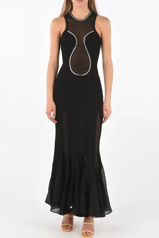 Hot Abito CRYSTAL con Dettagli Trasparenti Donna Vestiti