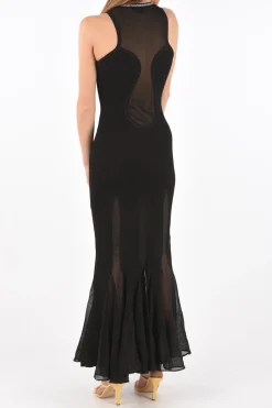 Hot Abito CRYSTAL con Dettagli Trasparenti Donna Vestiti