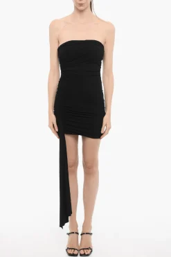 Discount Abito Drappeggiato a Tinta Unita Donna Gonne