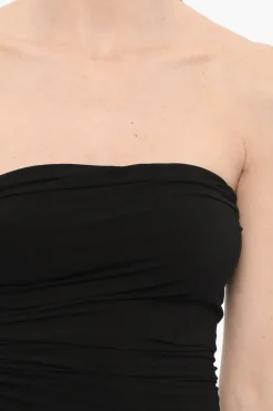 Discount Abito Drappeggiato a Tinta Unita Donna Gonne