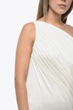 New Abito Drappeggiato Monospalla Donna Vestiti