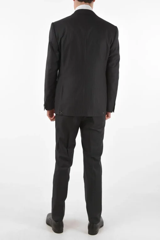 Abito Gessato 2 Pezzi LEADER con Tasche ad Aletta>Corneliani Discount