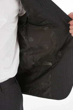 Abito Gessato 2 Pezzi LEADER con Tasche ad Aletta></noscript>Corneliani Discount