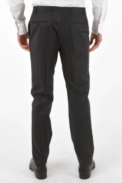 Abito Gessato 2 Pezzi LEADER con Tasche ad Aletta></noscript>Corneliani Discount