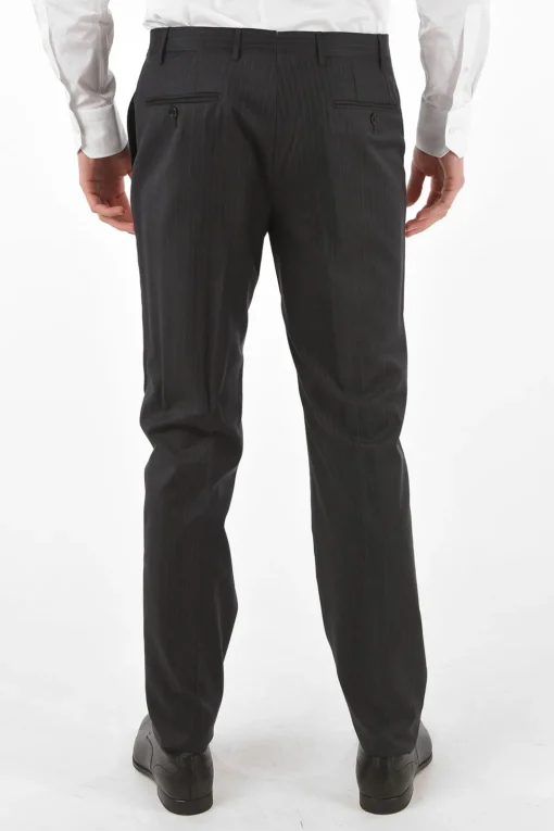 Abito Gessato 2 Pezzi LEADER con Tasche ad Aletta>Corneliani Discount
