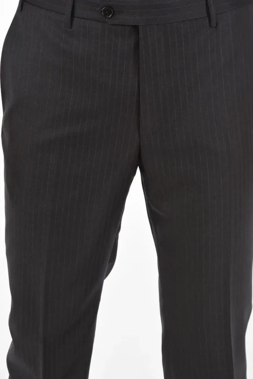 Abito Gessato 2 Pezzi LEADER con Tasche ad Aletta>Corneliani Discount