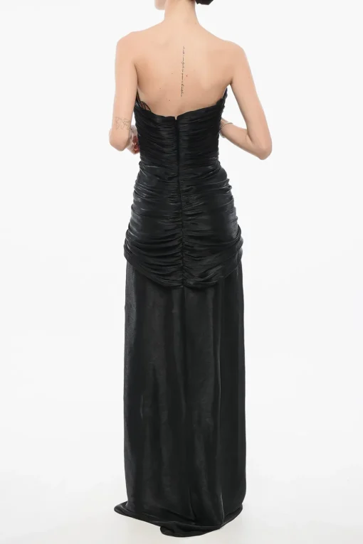 Abito in Georgette Effetto Lurex con Cut Out>Costarellos Hot