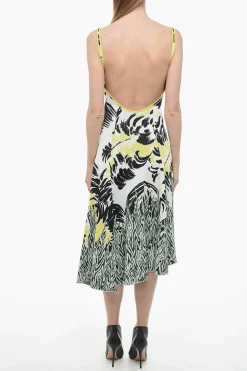 Abito in Jacquard Ricamato con Schiena Scoperta>Bottega Veneta Hot