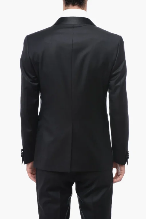 Abito in Lana CERIMONIA ACADEMY con Rever a Scialle in Satin>Corneliani Discount
