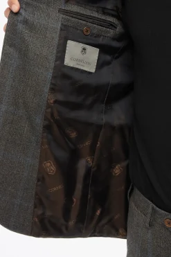 Abito In Lana Monopetto Con Motivo Principe Di Galles Con Tasche Ad Aletta></noscript>Corneliani Sale
