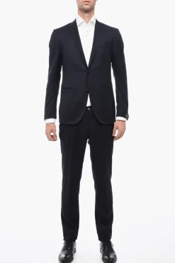 Abito in Lana Vergine CERIMONIA ACADEMY con Rever a Lancia>Corneliani Clearance