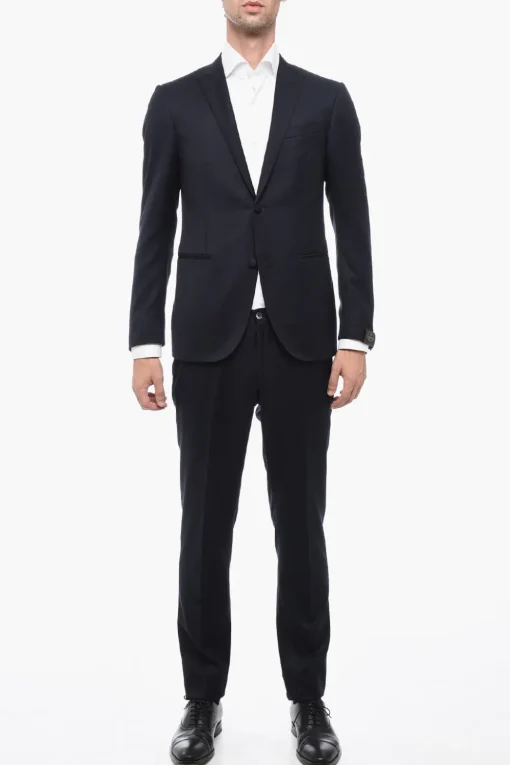Abito in Lana Vergine CERIMONIA ACADEMY con Rever a Lancia>Corneliani Clearance