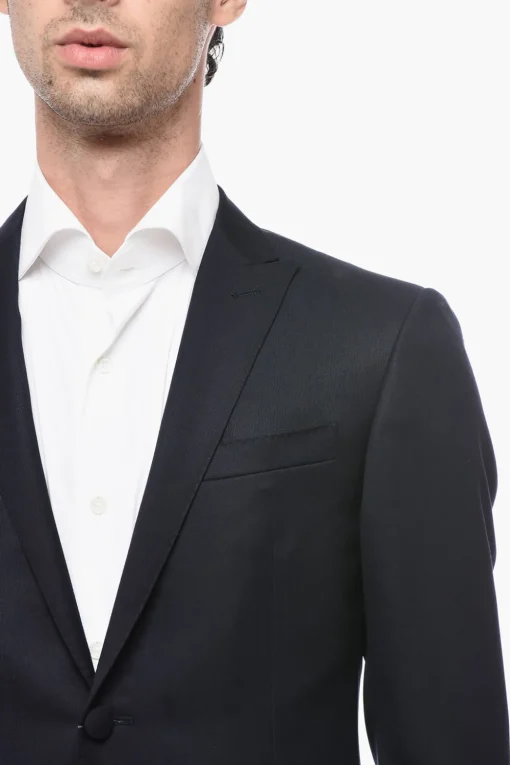 Abito in Lana Vergine CERIMONIA ACADEMY con Rever a Lancia>Corneliani Clearance