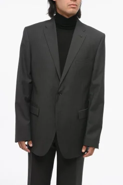 Abito in Lana Vergine con Motivo Micro Poins>Corneliani Hot