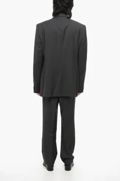 Abito in Lana Vergine con Motivo Micro Poins></noscript>Corneliani Hot
