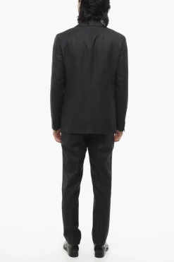 Abito in Lana Vergine con Motivo Micro Quadri></noscript>Corneliani Best