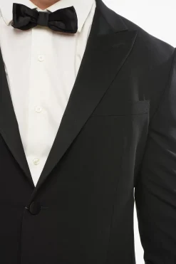 Discount Abito In Lana Vergine con Rever a Lancia in Satin Uomo Completi