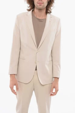 Clearance Abito in Lana Vergine con Rever a Lancia Uomo Completi