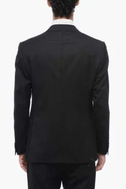 Sale Abito in Lana Vergine LEADER con Tasche ad Aletta Uomo Completi