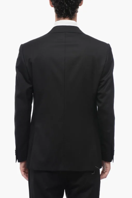 Sale Abito in Lana Vergine LEADER con Tasche ad Aletta Uomo Completi